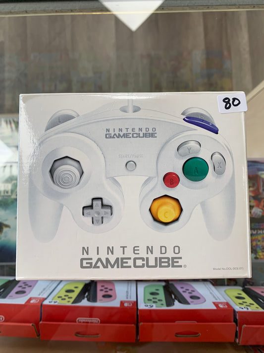 White Nintendo GameCube Controller CIB