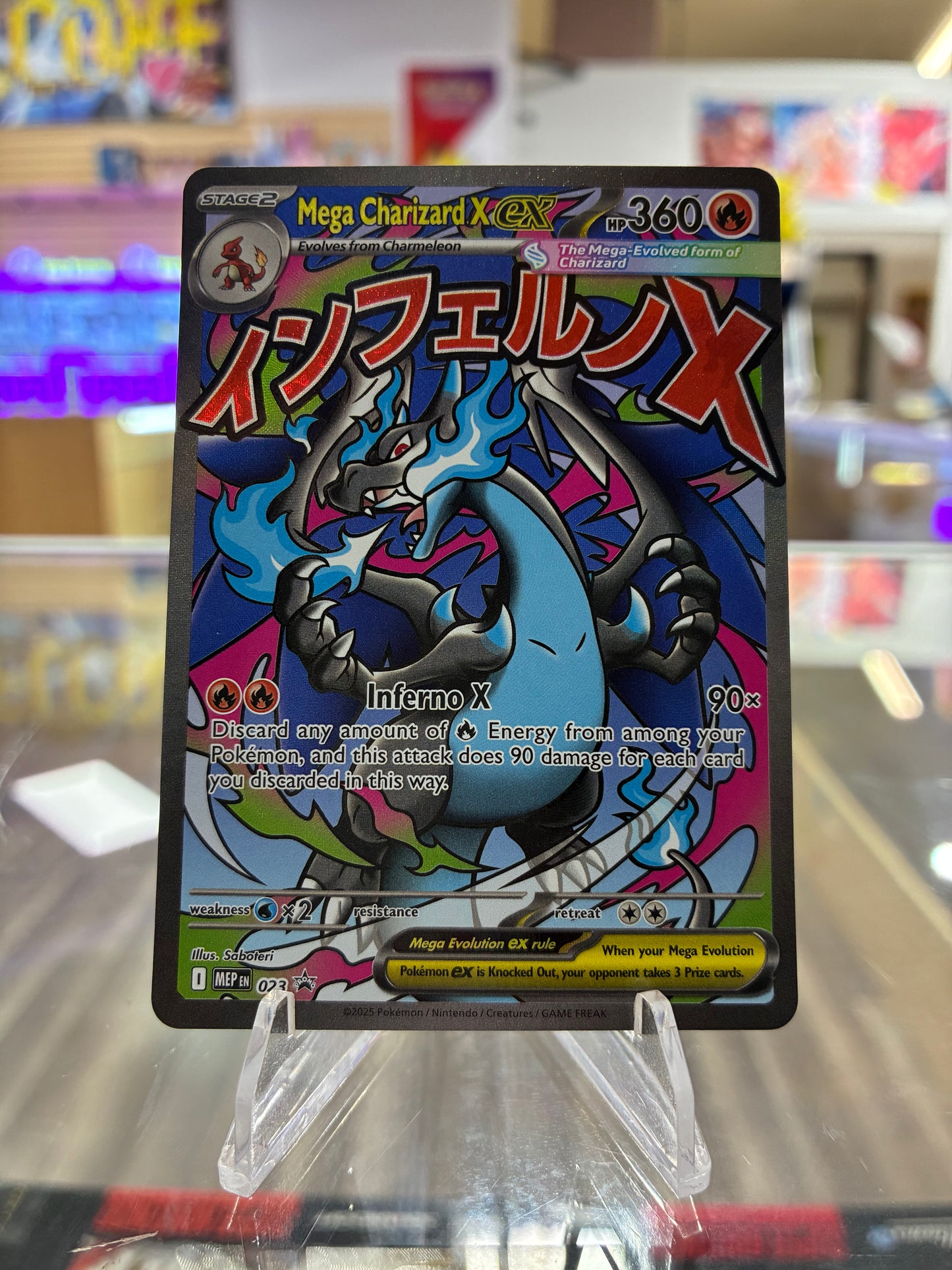 (NM) Mega Charizard X ex - 023 - ME: Mega Evolution Promo