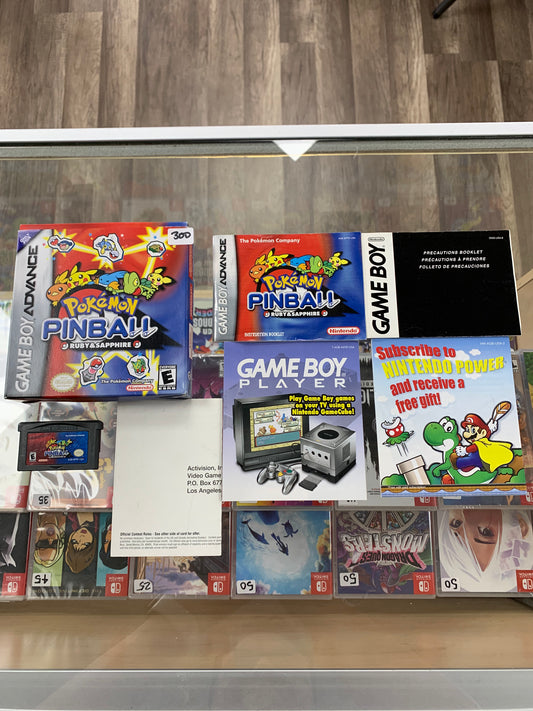 Pokémon Pinball Ruby & Sapphire for Game Boy Advance CIB