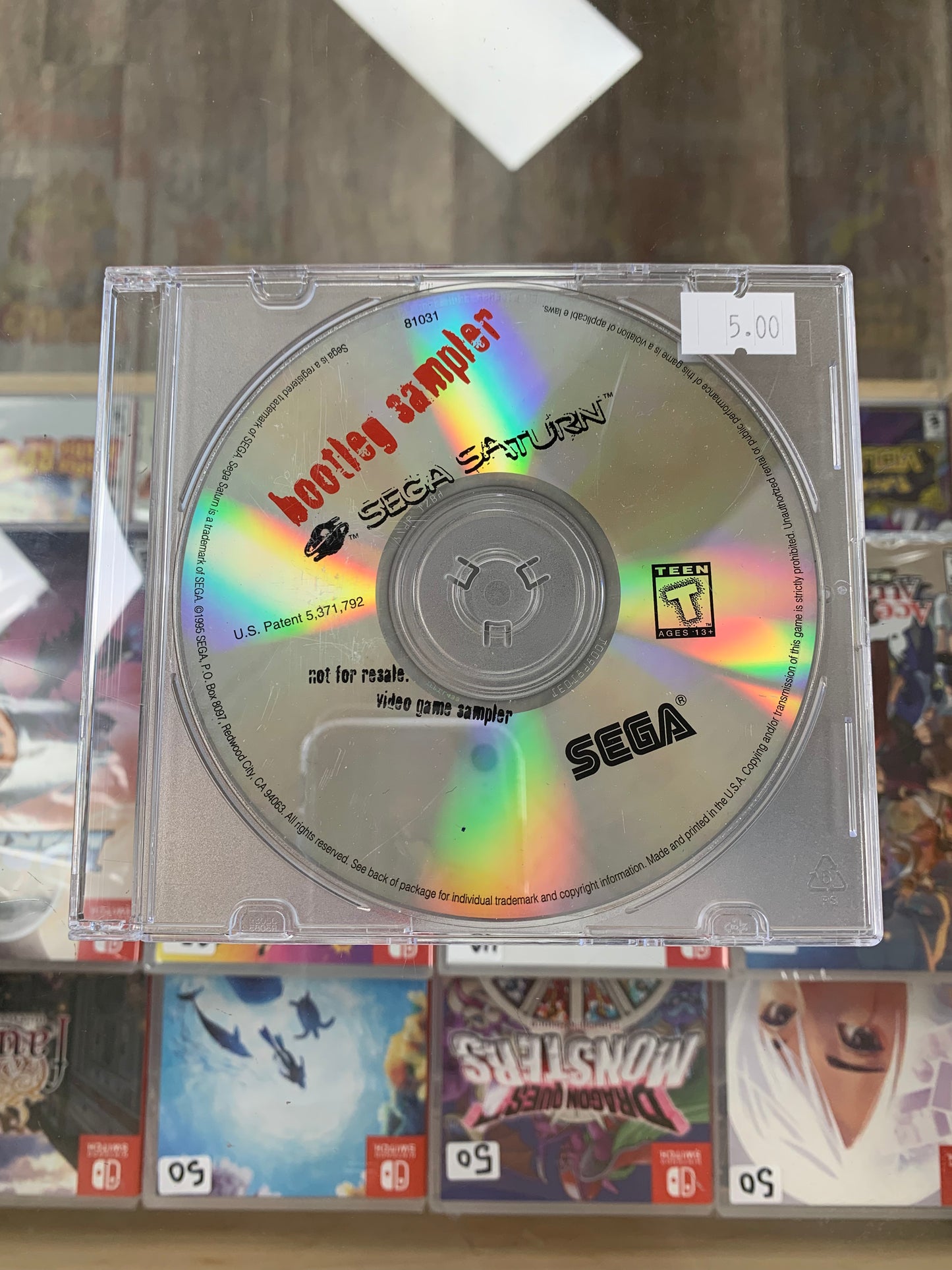 Bootleg Video Game Sampler for Sega Saturn