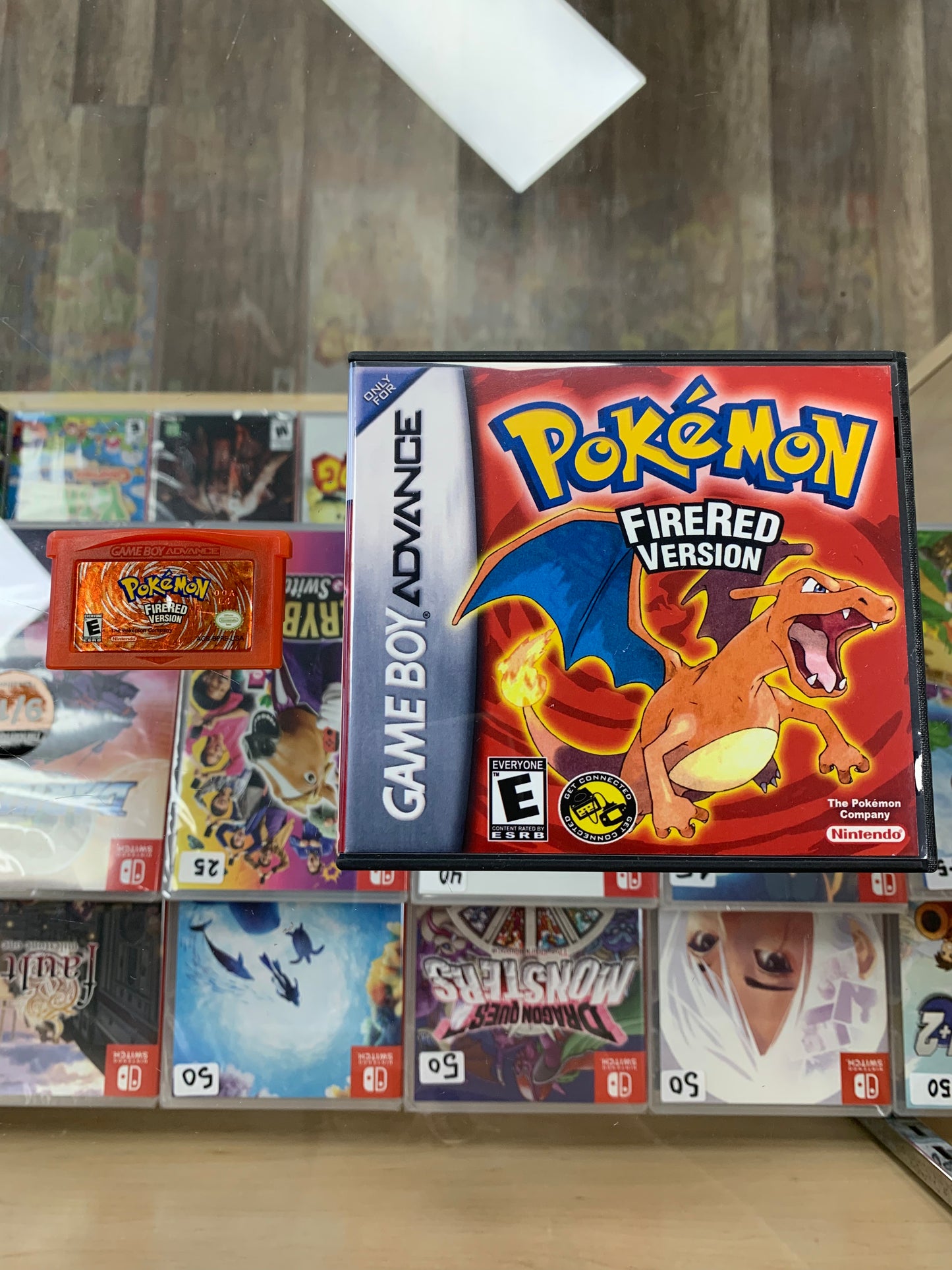 Pokémon FireRed for Game Boy Advance with Custom Case