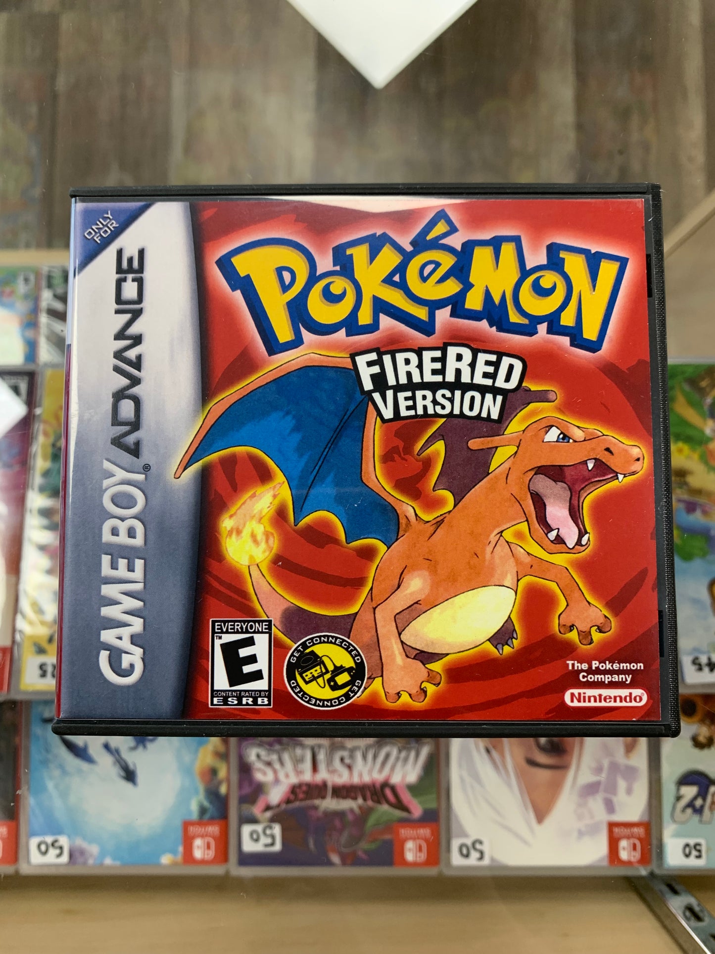 Pokémon FireRed for Game Boy Advance with Custom Case