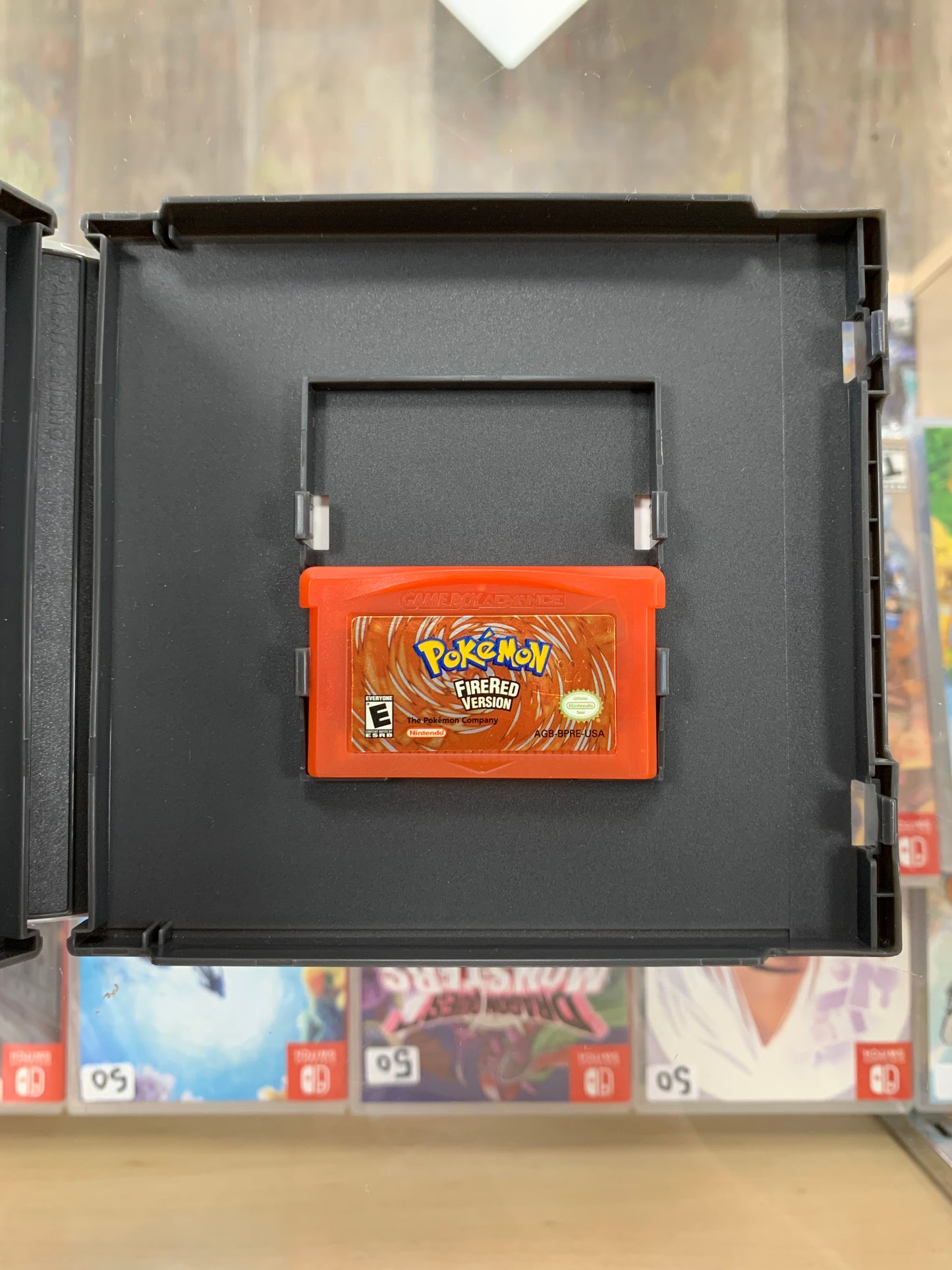 Pokémon FireRed for Game Boy Advance with Custom Case