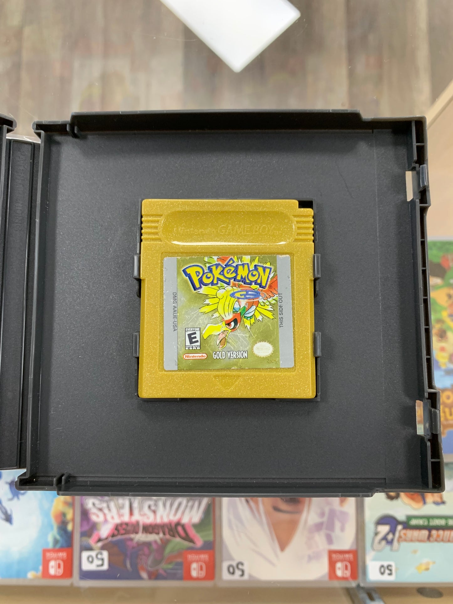 Pokémon Gold for Game Boy Color with Custom Case AUTHENTIC New Battery SAVES