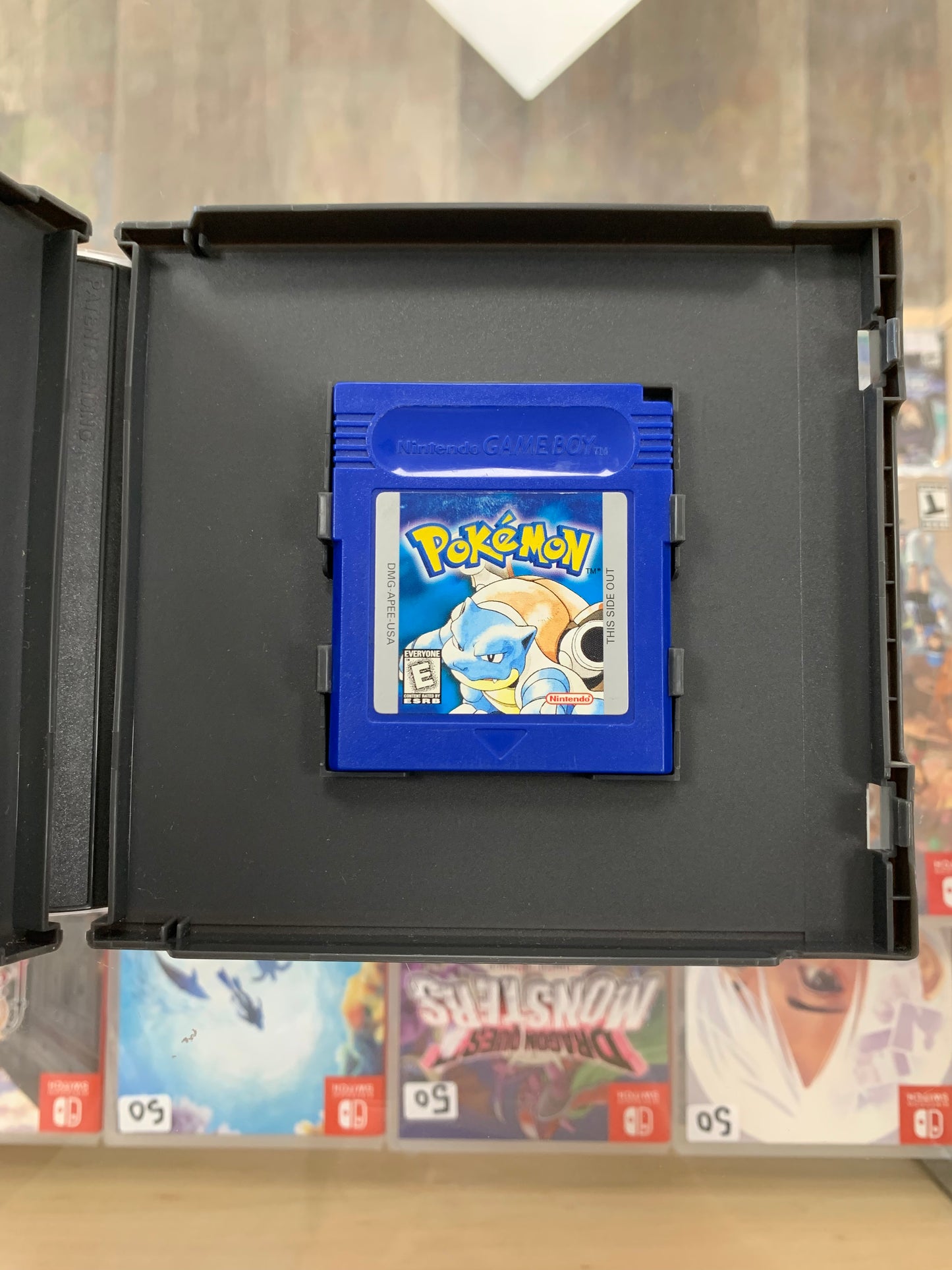 Pokémon Blue for Game Boy with Custom Case AUTHENTIC New Battery Saves