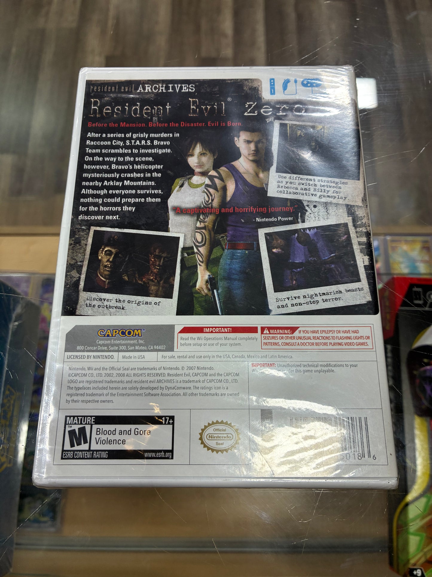 Resident Evil Archives RE Zero Nintendo Wii UNOPENED