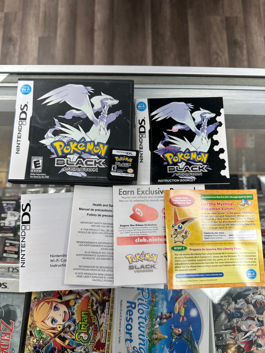 Pokémon Black Nintendo DS CIB Authentic