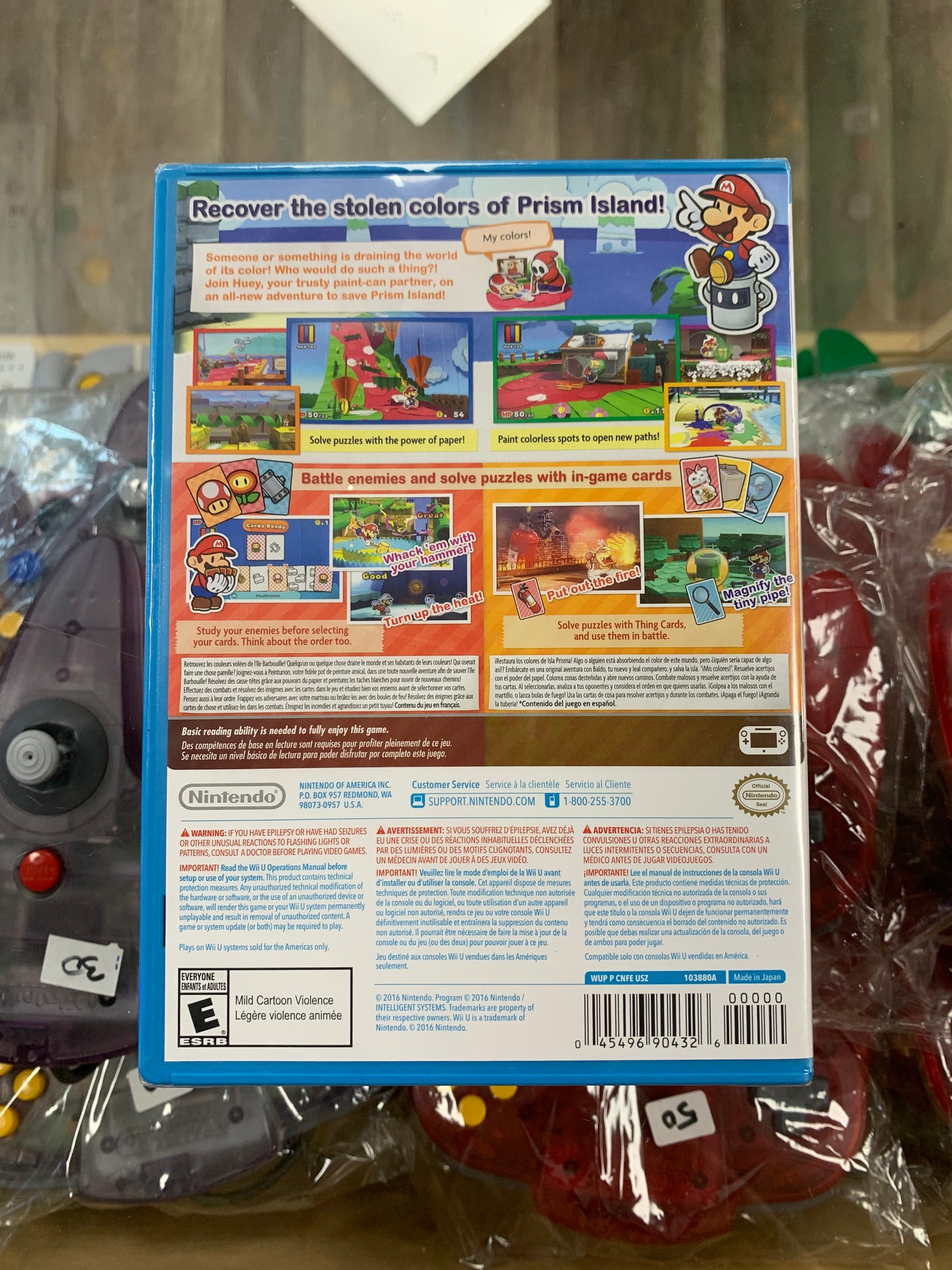 Paper Mario Color Splash for Wii U - New