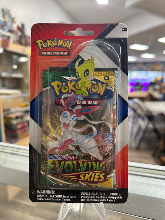 Pokémon 2 Pack Blister - Evolving Skies and Chilling Reign with Pin