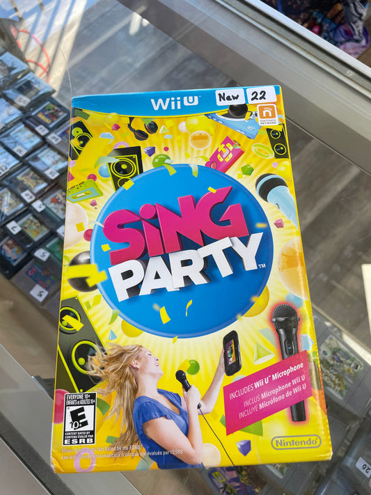 Sing Party Nintendo Wii U New
