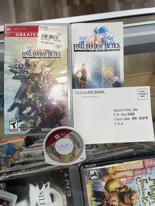 Final Fantasy Tactics The War of the Lions Greatest Hits