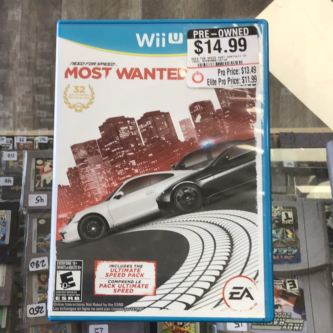 Need For Speed Nintendo Wii U