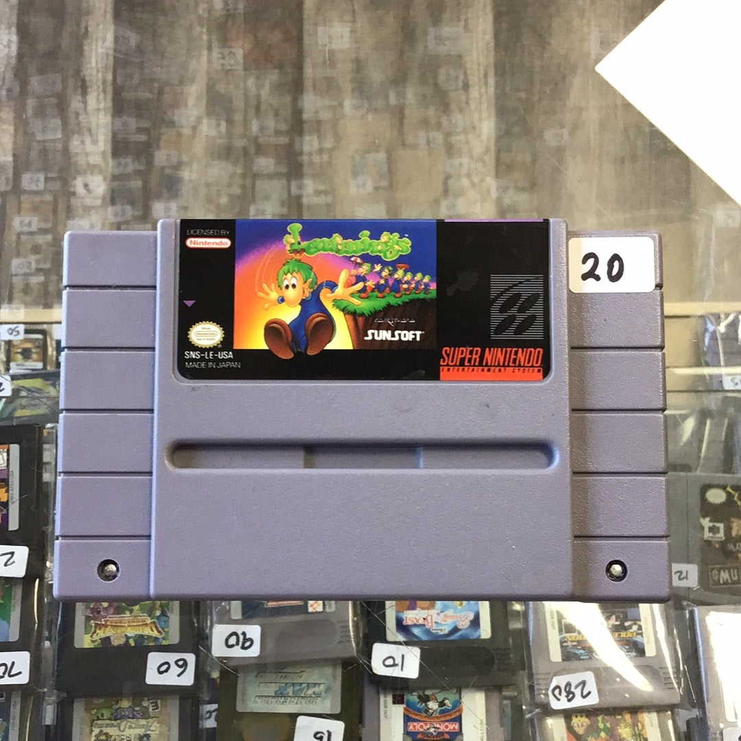 Lemmings Super Nintendo SNES