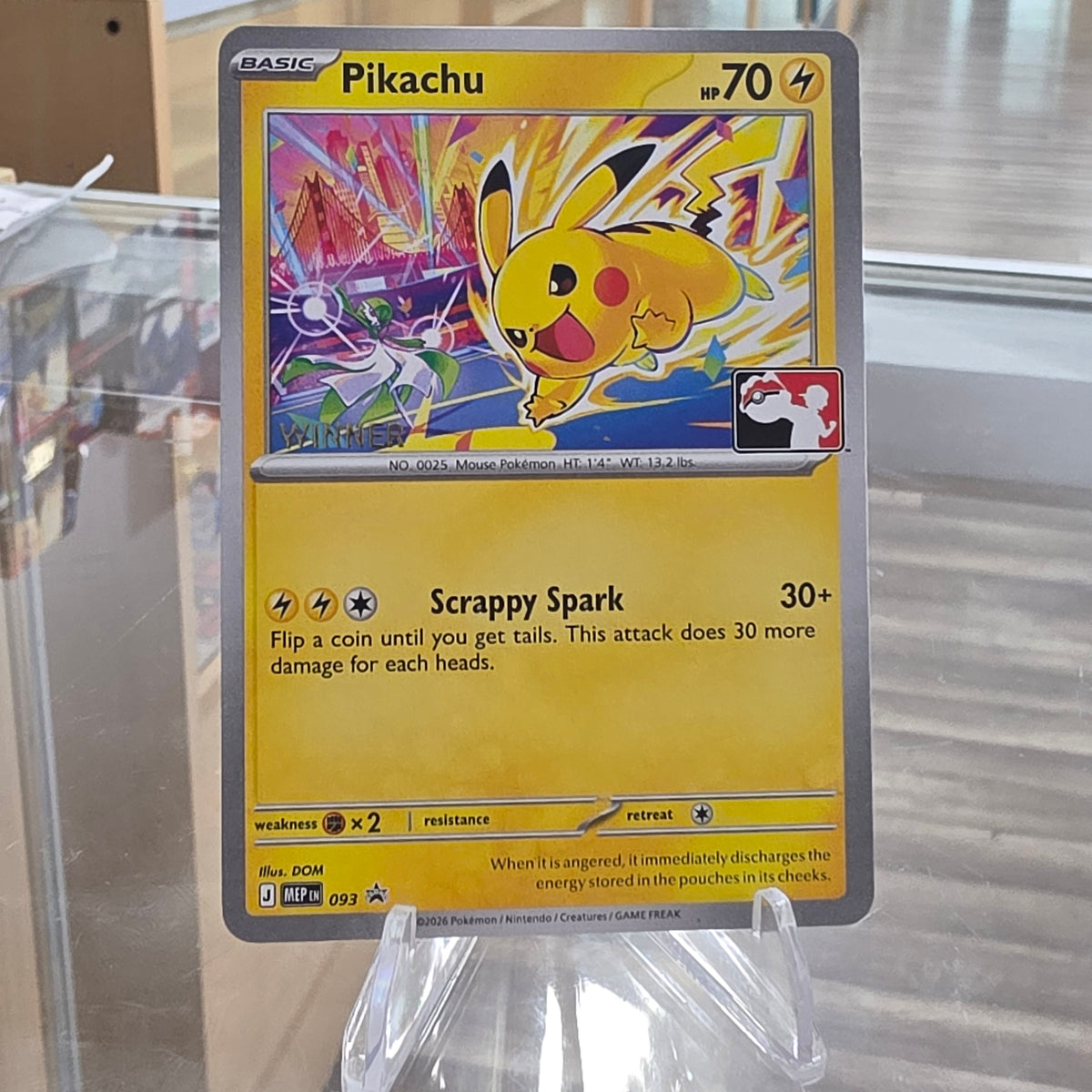 (NM) Pikachu - 093 (Winner) - ME: Mega Evolution Promo