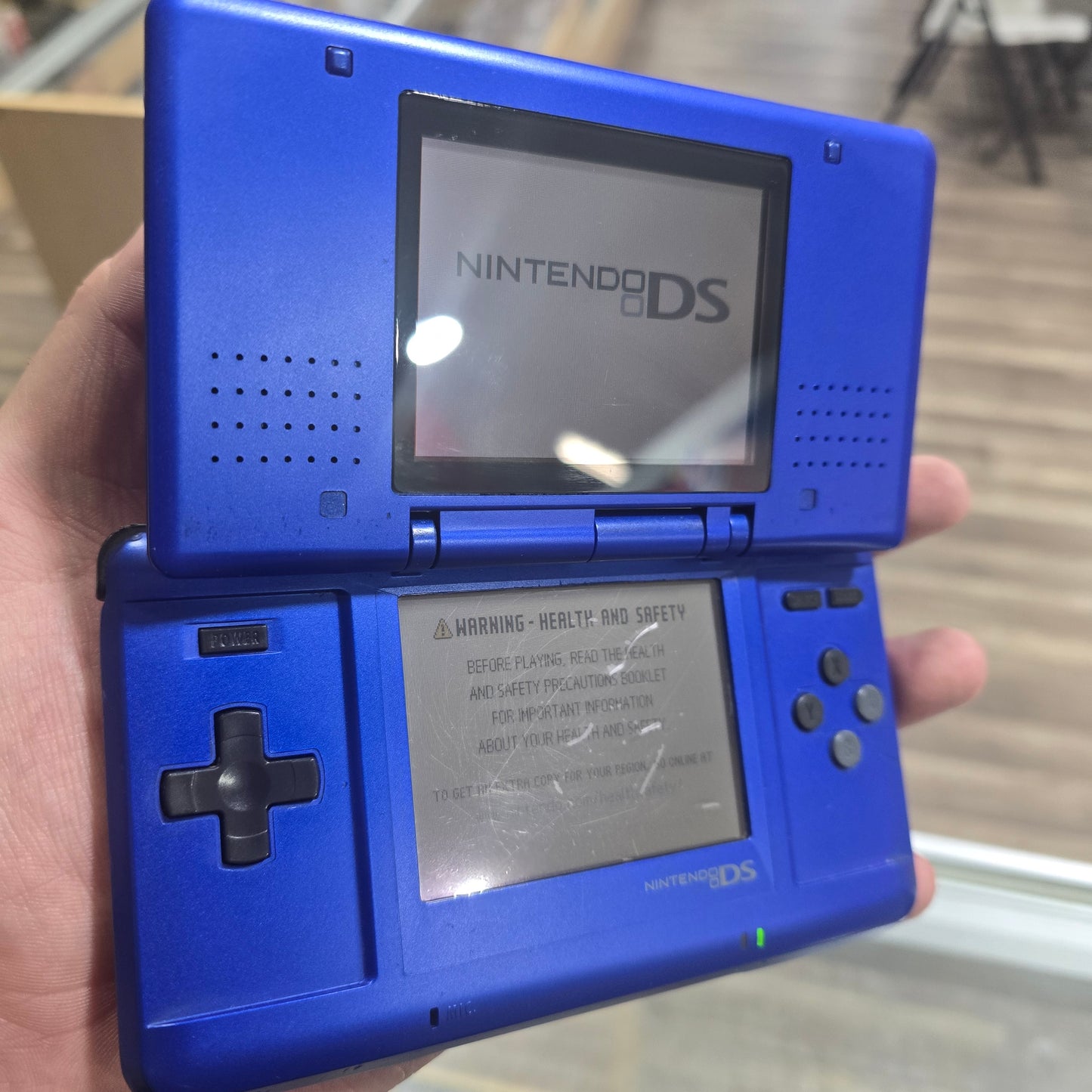 Blue Nintendo DS Original Handheld System (NO CHARGER)