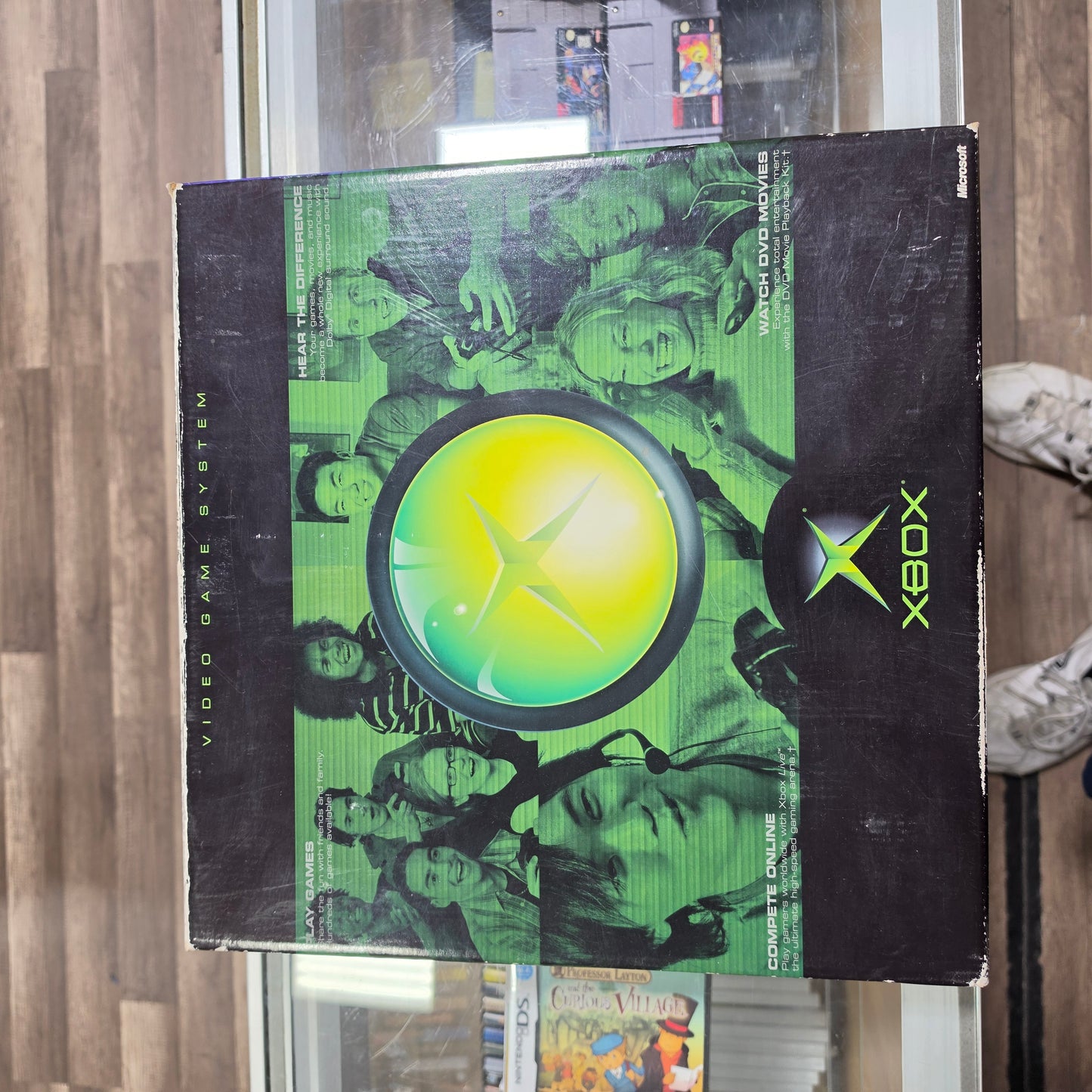 Original Xbox System with One Controller and All Wires Plus Box