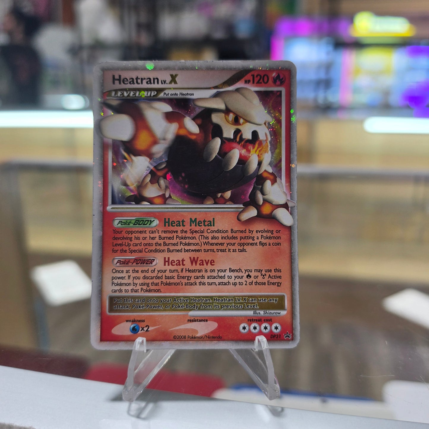 Heatran LV.X - DP31 - Diamond and Pearl Promos (MP)
