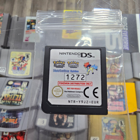 Keldeo Pokemon Distribution EUR PAL Not For Resale Nintendo DS Authentic Clean