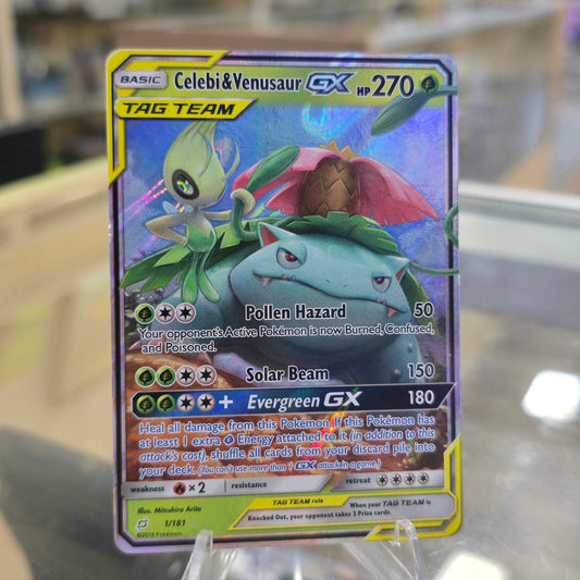Celebi & Venusaur GX - SM - Team Up (NM)