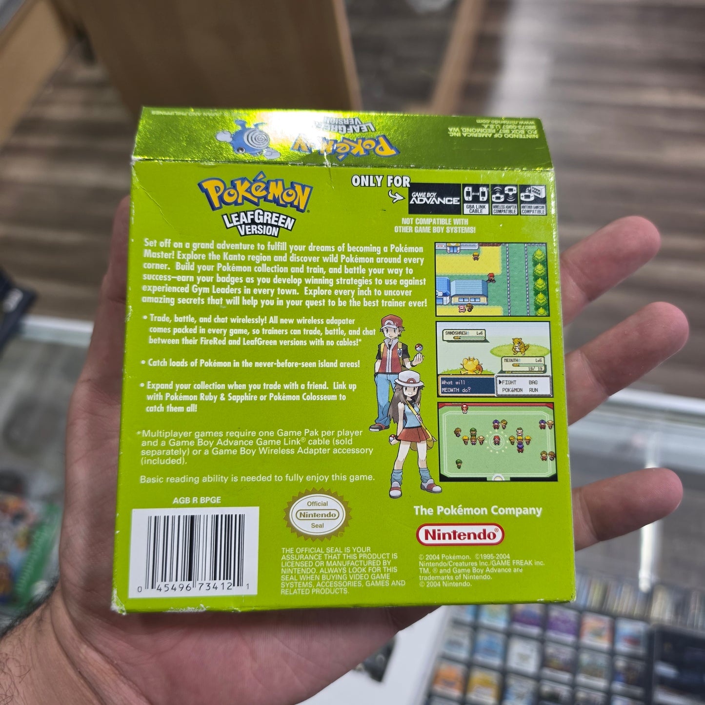 Pokemon LeafGreen (Authentic) Nintendo GameBoy Advance