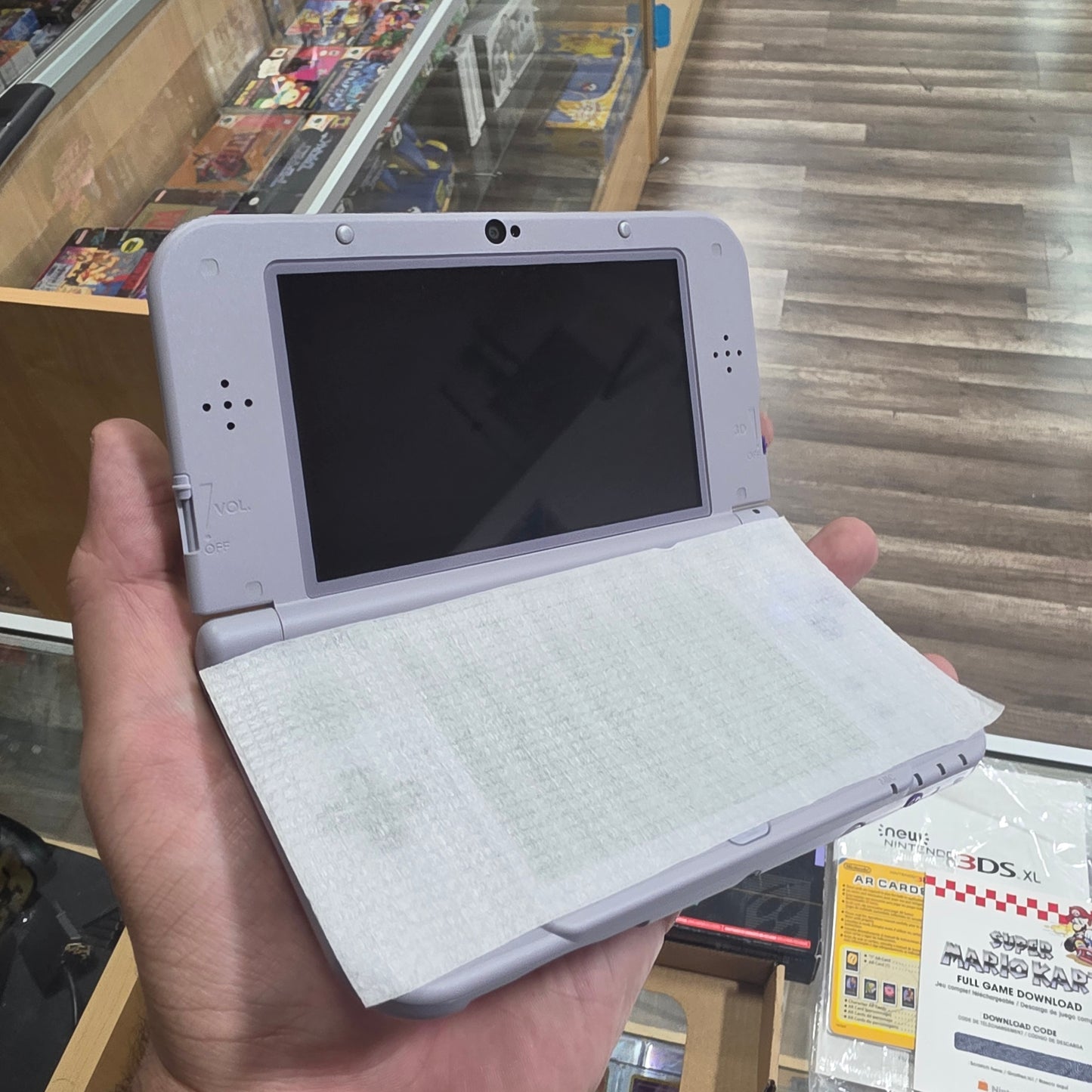 New Nintendo 3DS XL SNES Edition (Open Box) (LIKE NEW SYSTEM) (Code Unscratched) with Box Protector