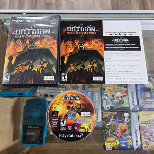 Batman Rise of Sin Tzu CIB with Registration Card Playstation 2
