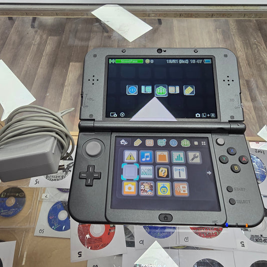 Black "New" Nintendo 3DS XL Handheld System With Charger (Clean System)