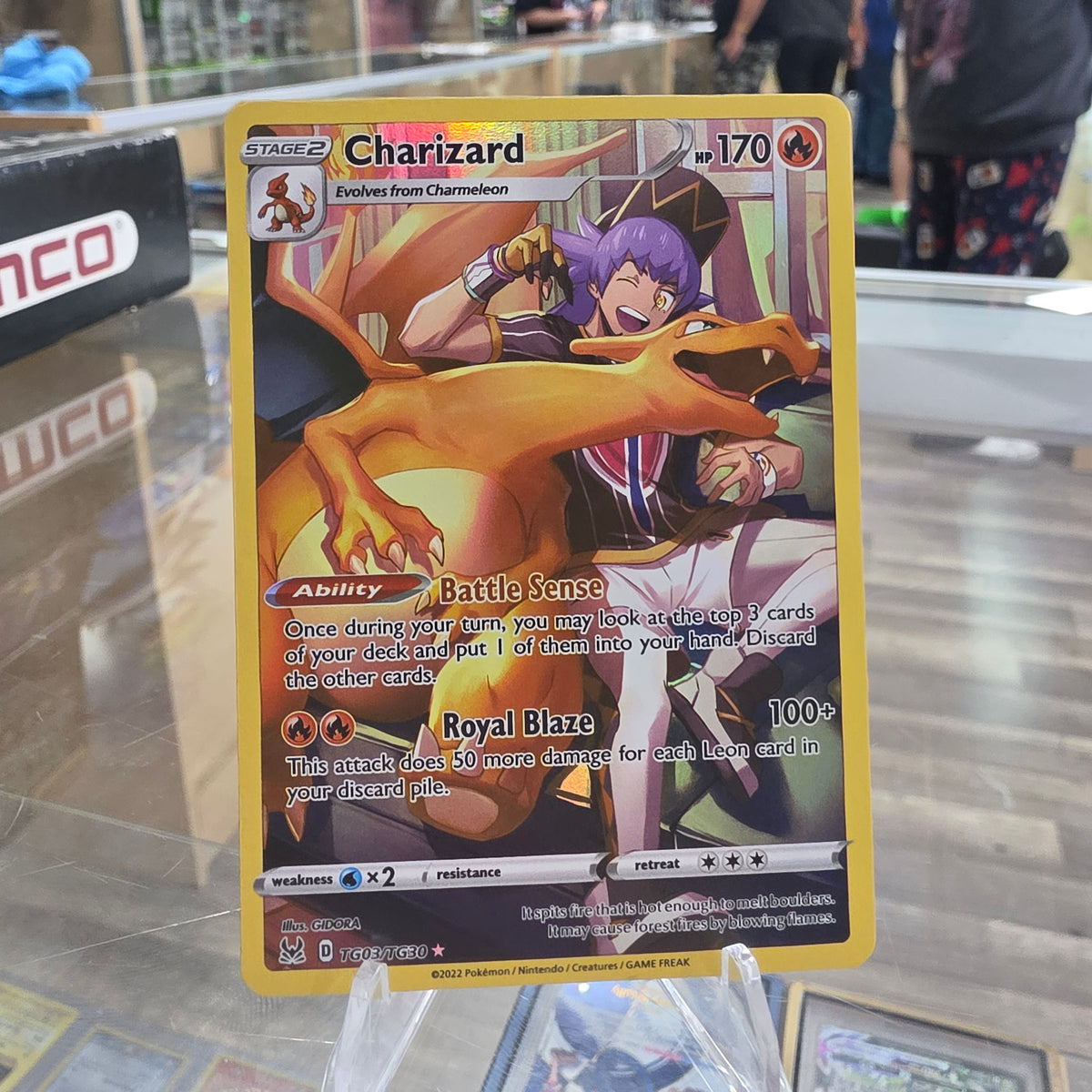 (NM) Charizard - SWSH11: Lost Origin Trainer Gallery