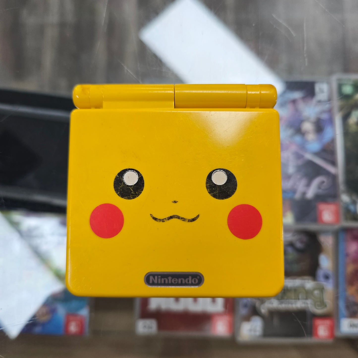Pikachu Gameboy Advance SP (ToysRUs) (Authentic) Handheld System with Charger