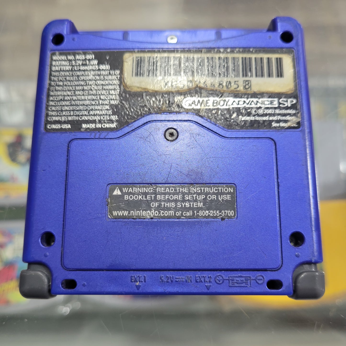 Blue Nintendo Gameboy Advance SP