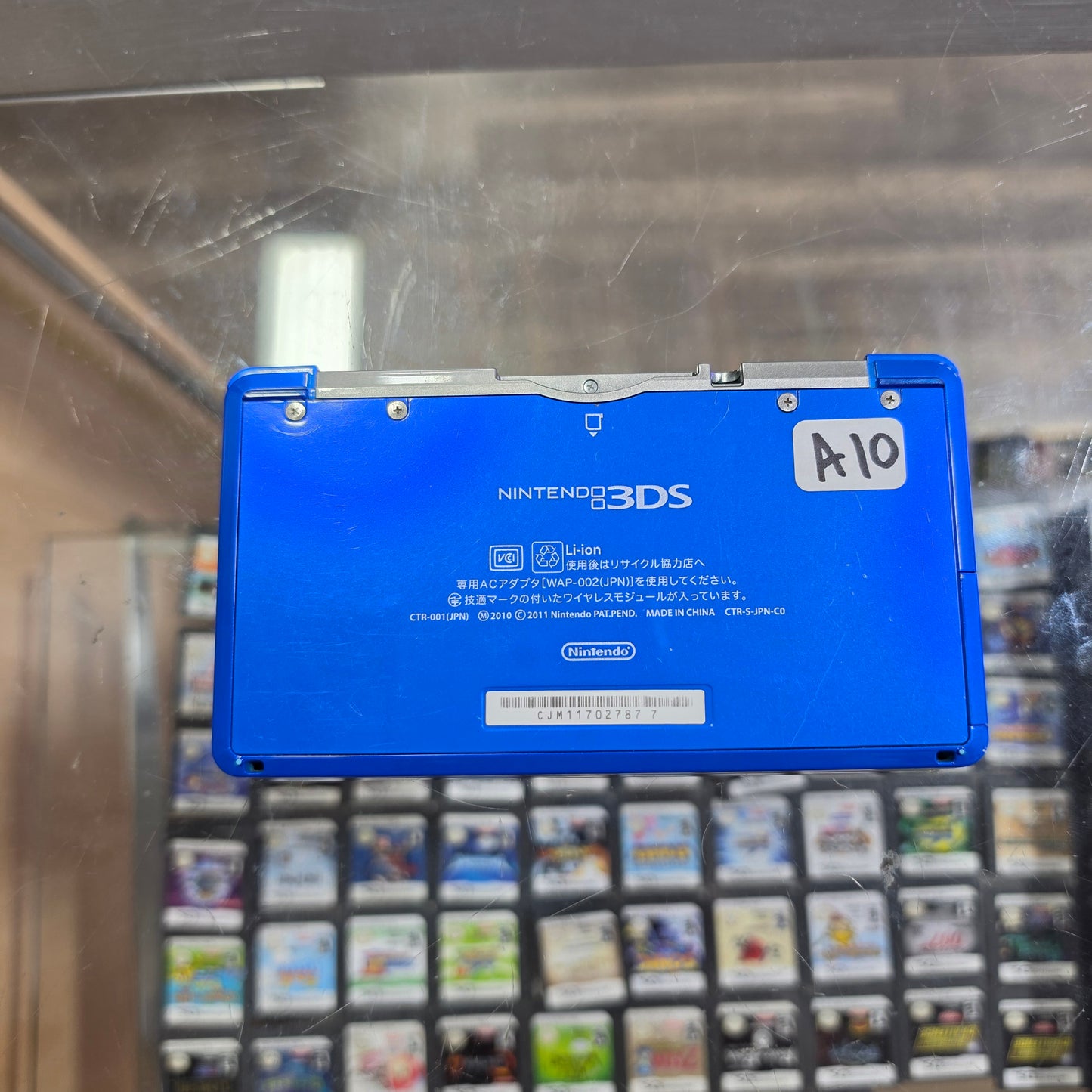 Dark Blue Nintendo 3DS Handheld System With Charger (Region Free)(JAPANESE TO US)