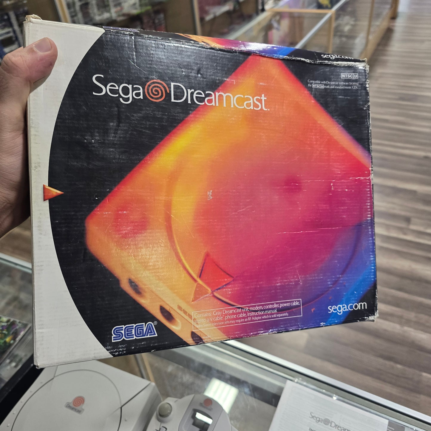Sega Dreamcast Console with Box and Inserts + All Wires