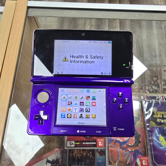 Purple Nintendo 3DS System with Charger