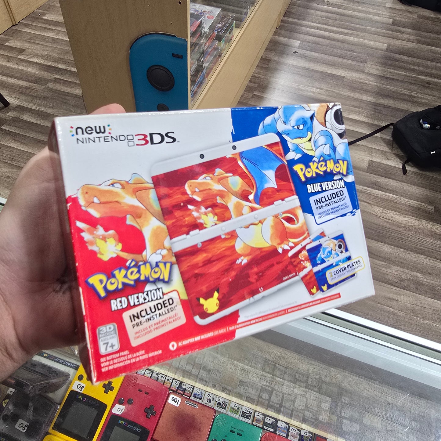 New Nintendo 3DS Pokemon 20th Anniversary Edition Nintendo 3DS Handheld System with Charger (Digital Games Installed)