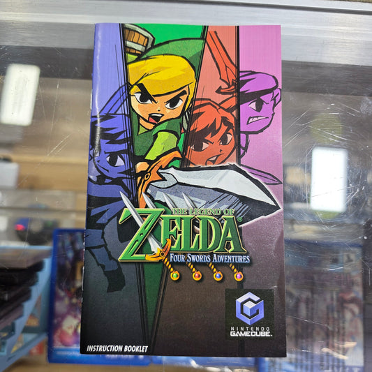 Zelda Four Swords Adventures Nintendo Gamecube (MANUAL ONLY)