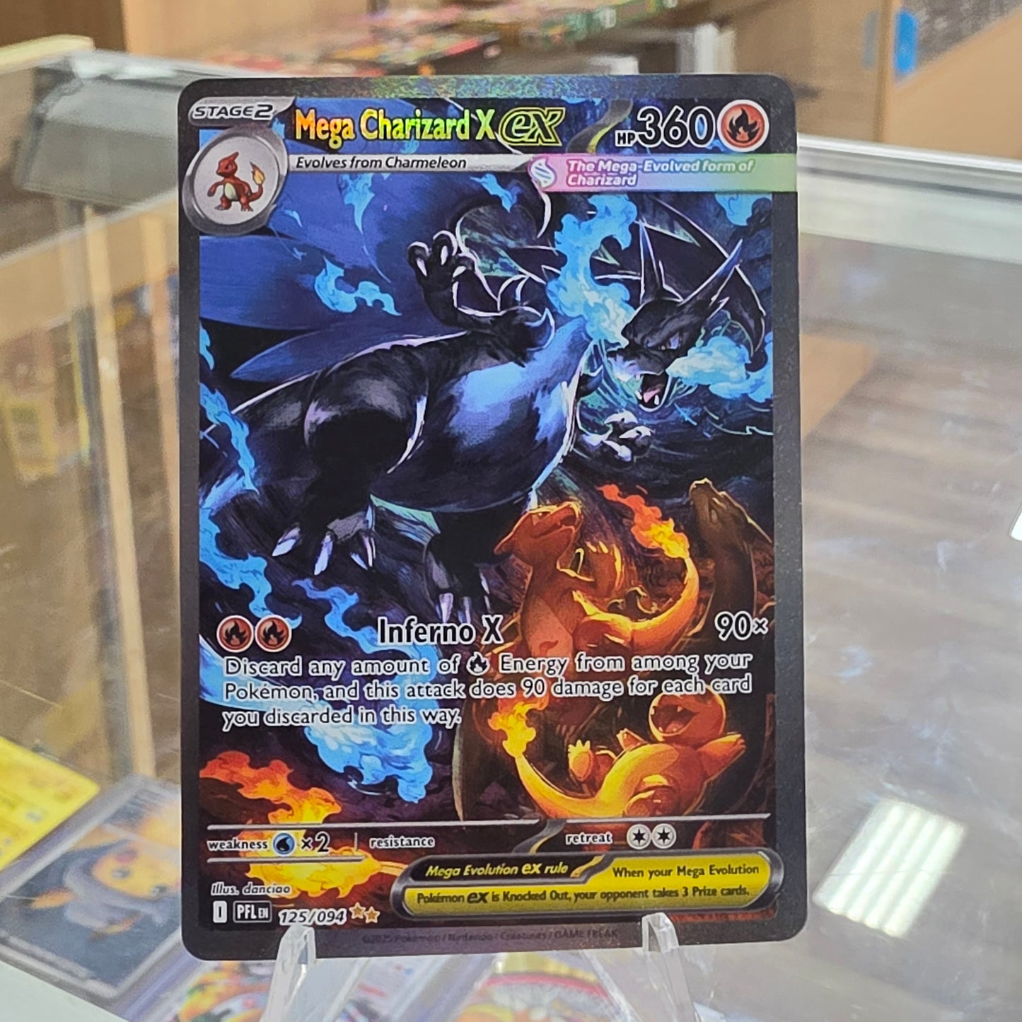 Mega Charizard X ex - 125/094 - ME02: Phantasmal Flames
