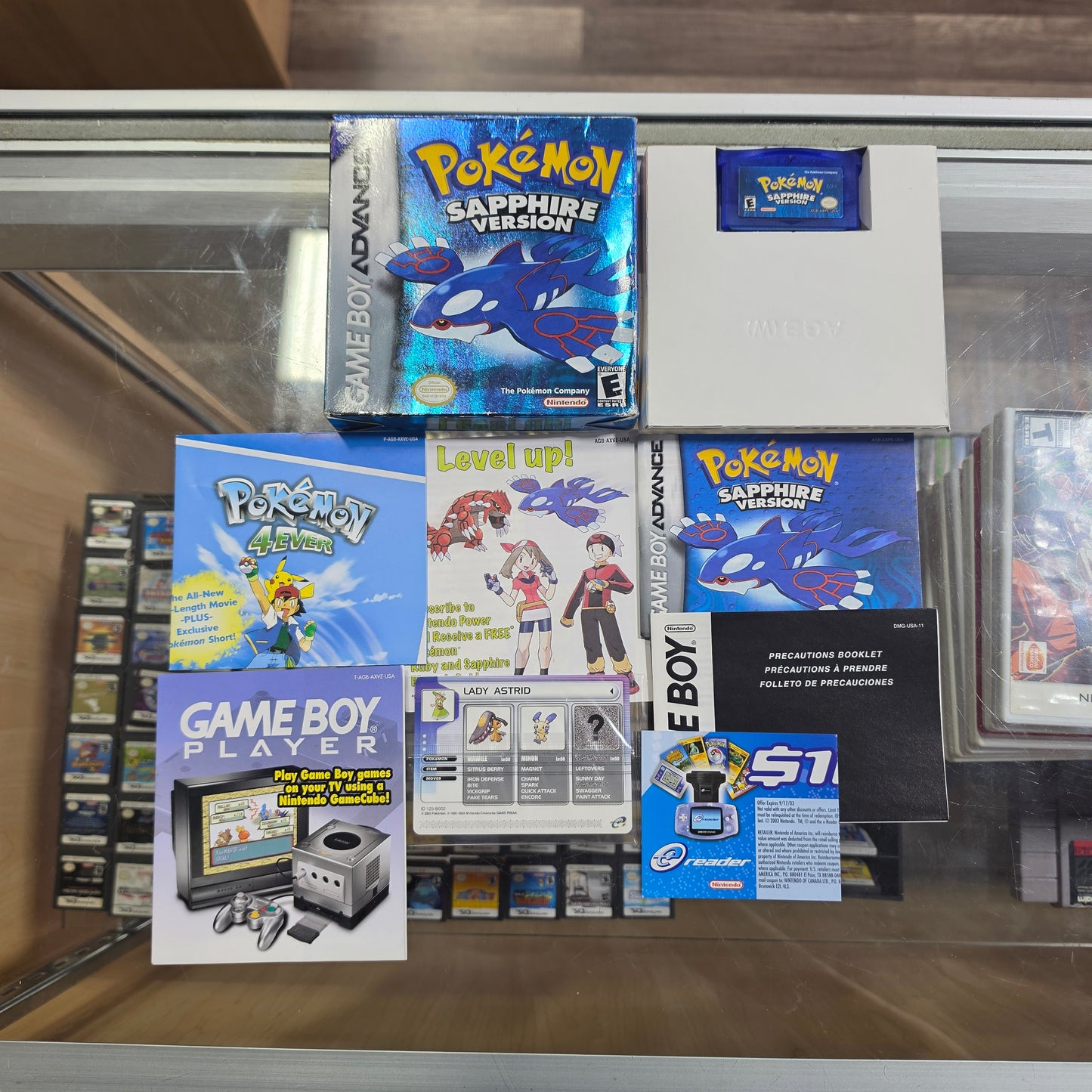 Pokemon Sapphire (Authentic) (Dry Battery) CIB Nintendo GameBoy Advance