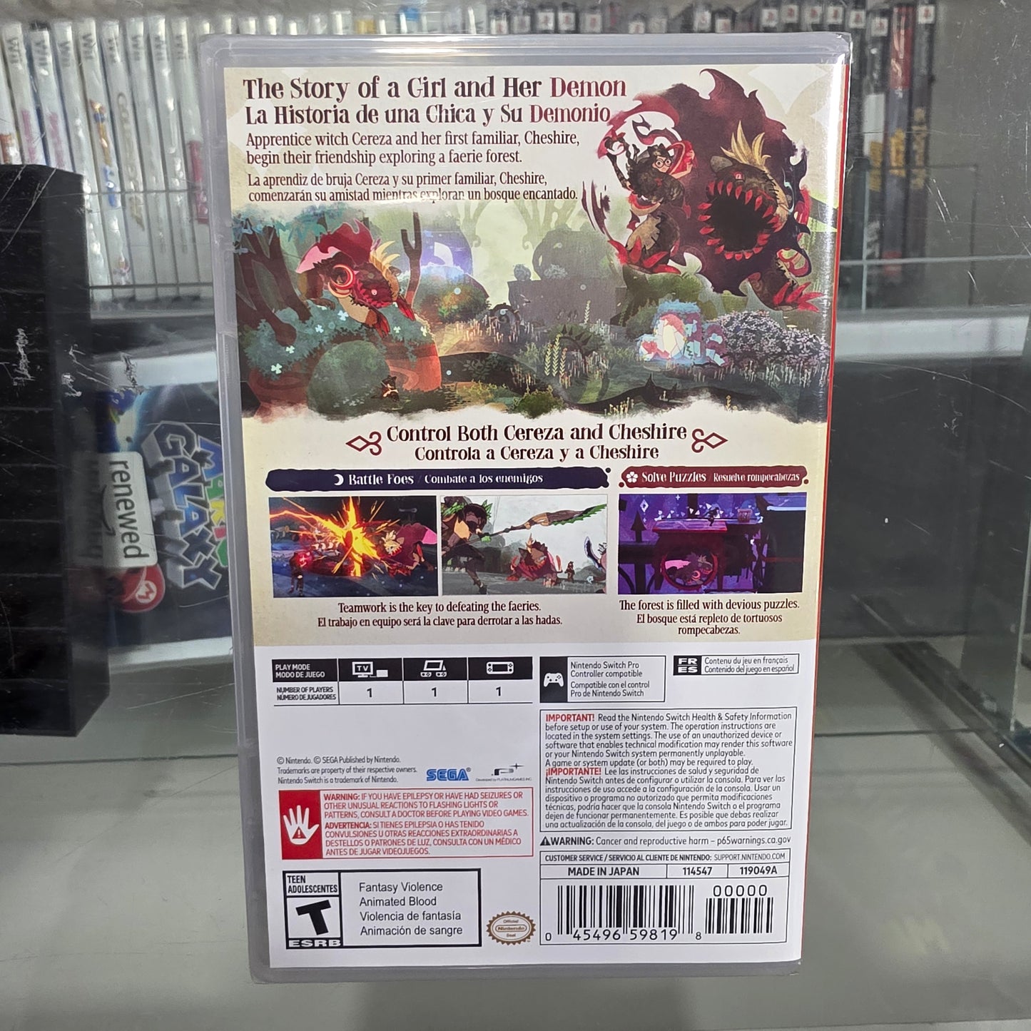 New Sealed Bayonetta Origins: Cereza and the Lost Demon Nintendo Switch