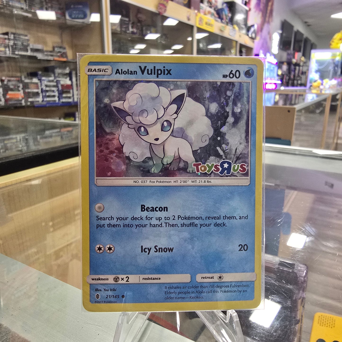 Alolan Vulpix - 21/145 (Toys R Us Promo) - Miscellaneous Cards & Products (SEALED) (NM)