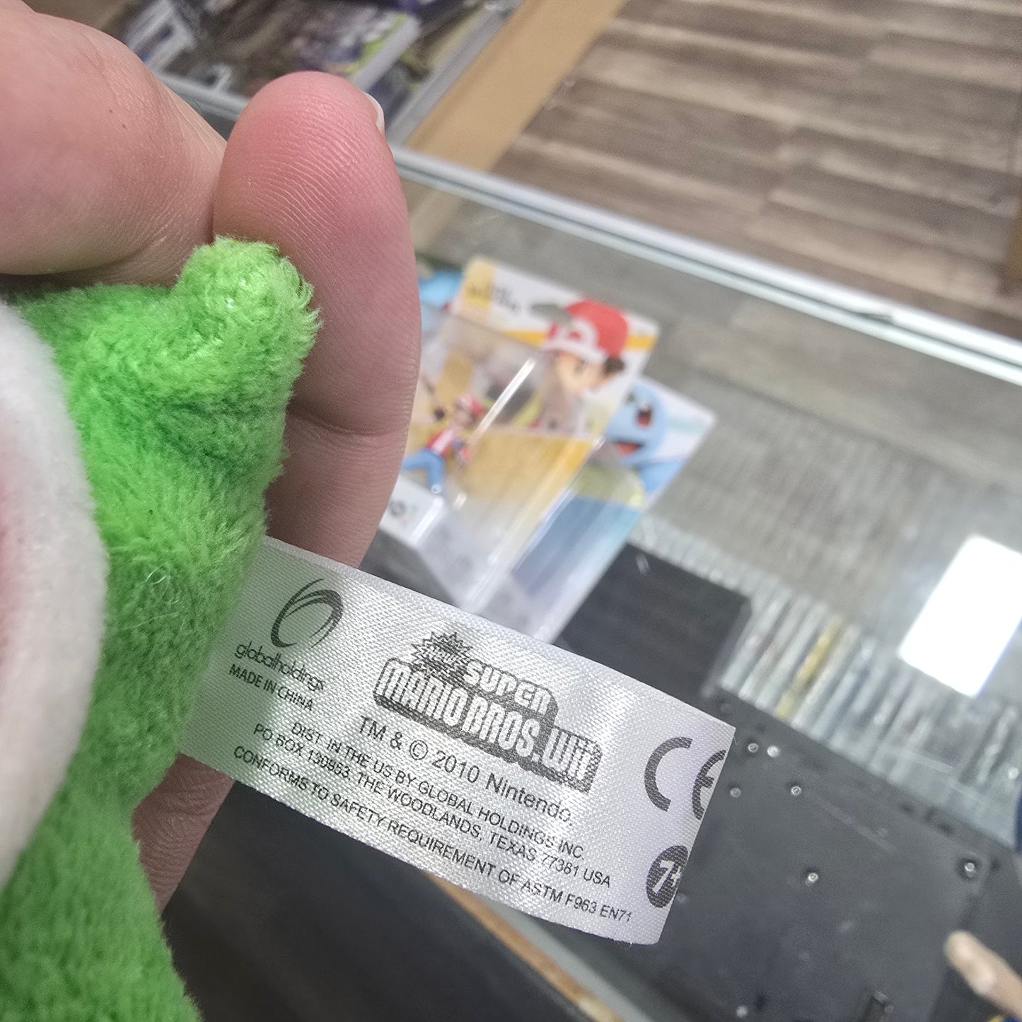 Super Mario Bros Wii Official Yoshi Plush (2010)