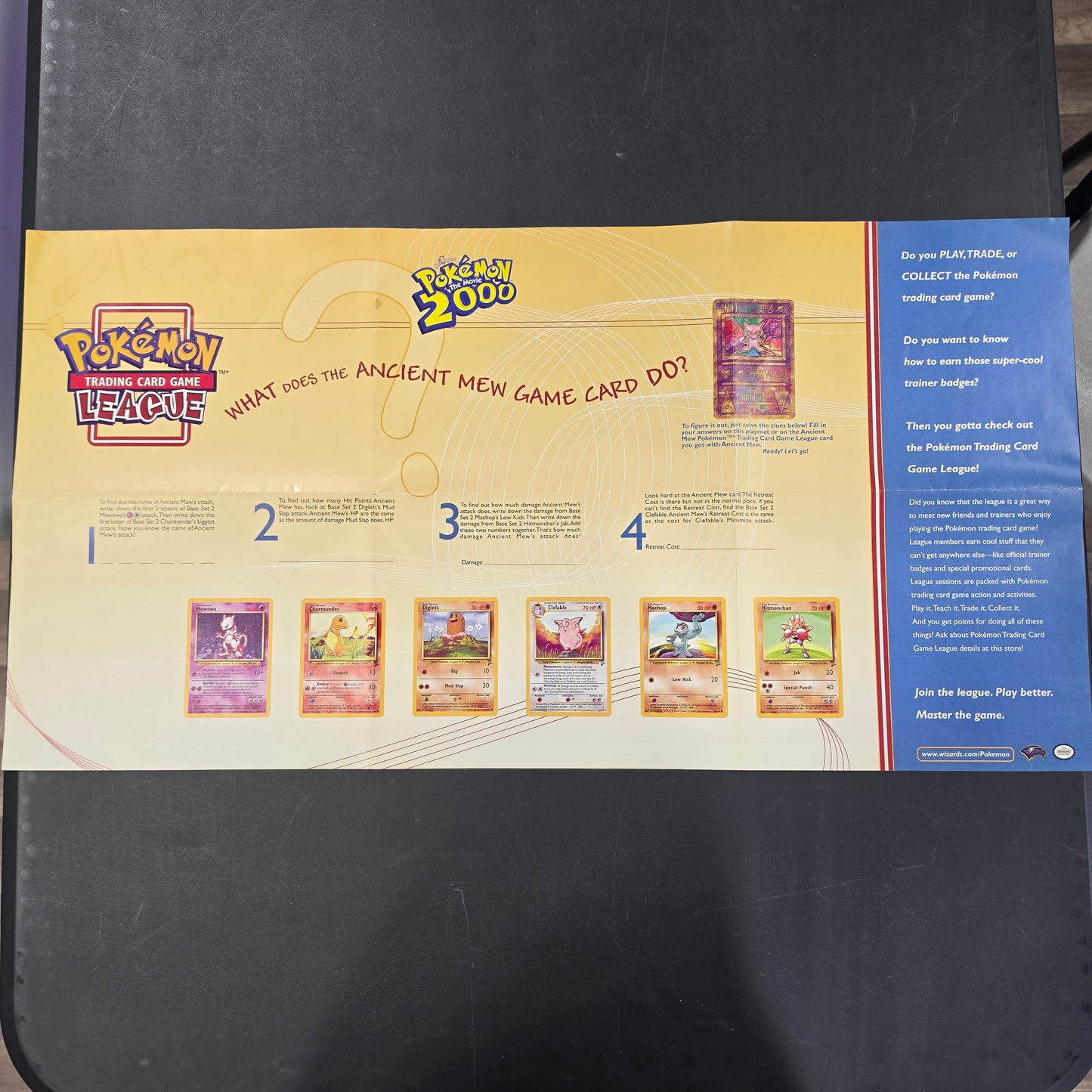 Vintage Pokemon TCG Paper Mat
