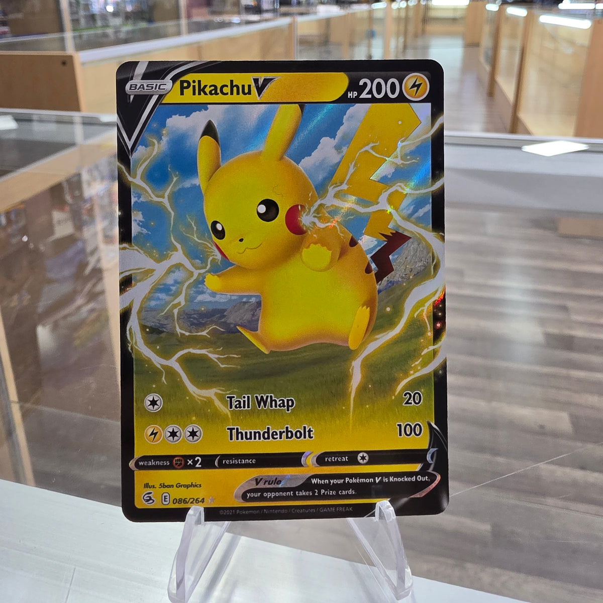 (NM) Pikachu V - SWSH08: Fusion Strike
