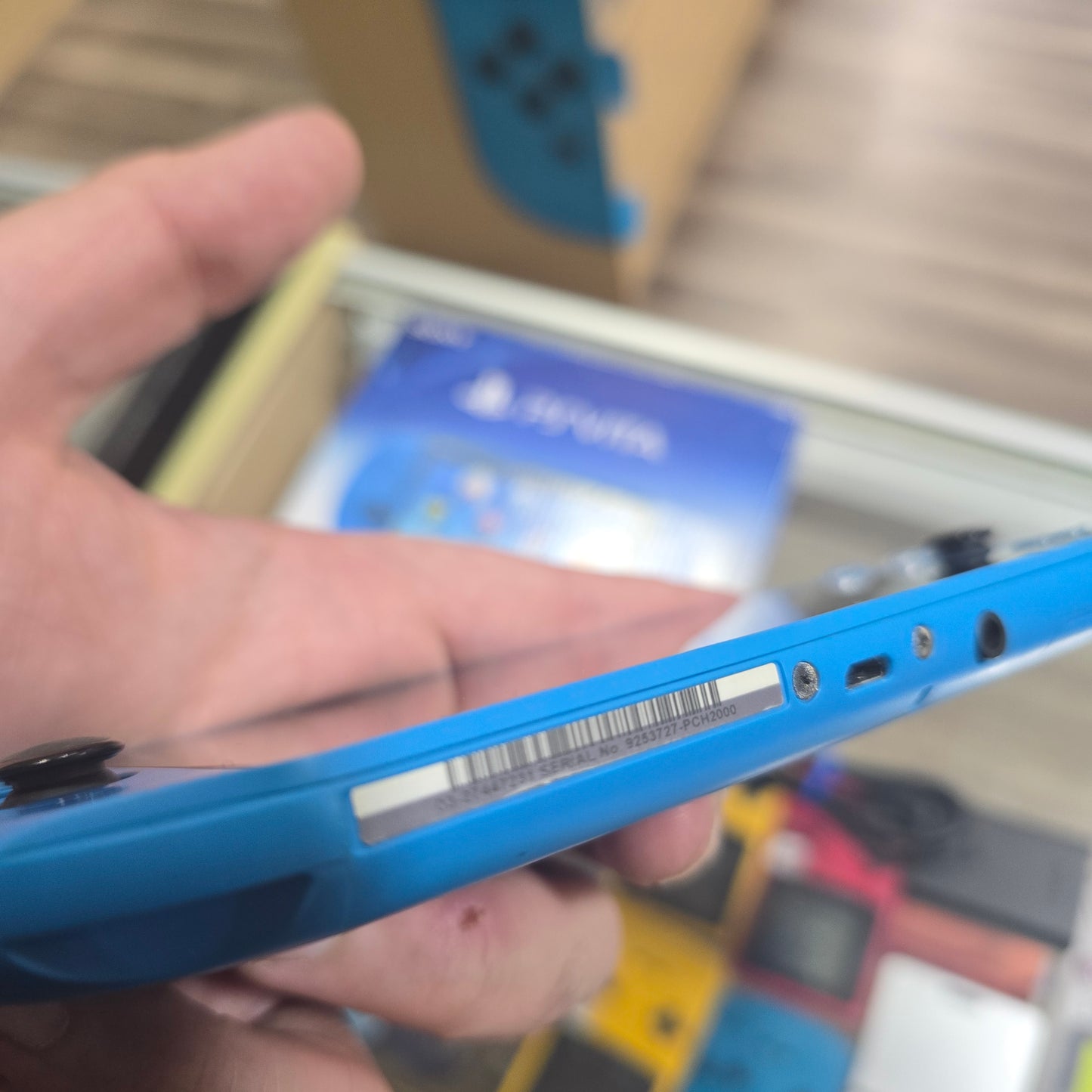 PlayStation Vita Slim Aqua Blue Console Playstation Vita 2000 (with digital games)