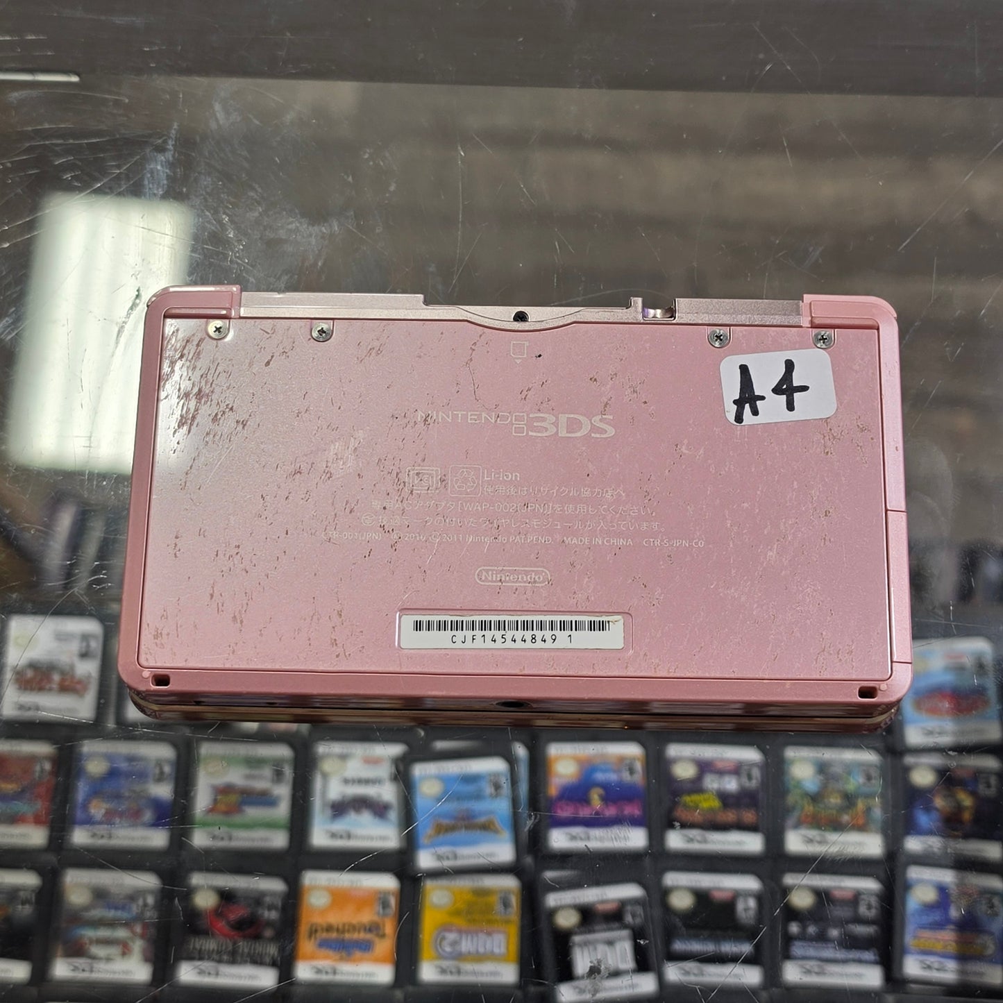 Pink Nintendo 3DS Handheld System With Charger (Region Free)(JAPANESE TO US)