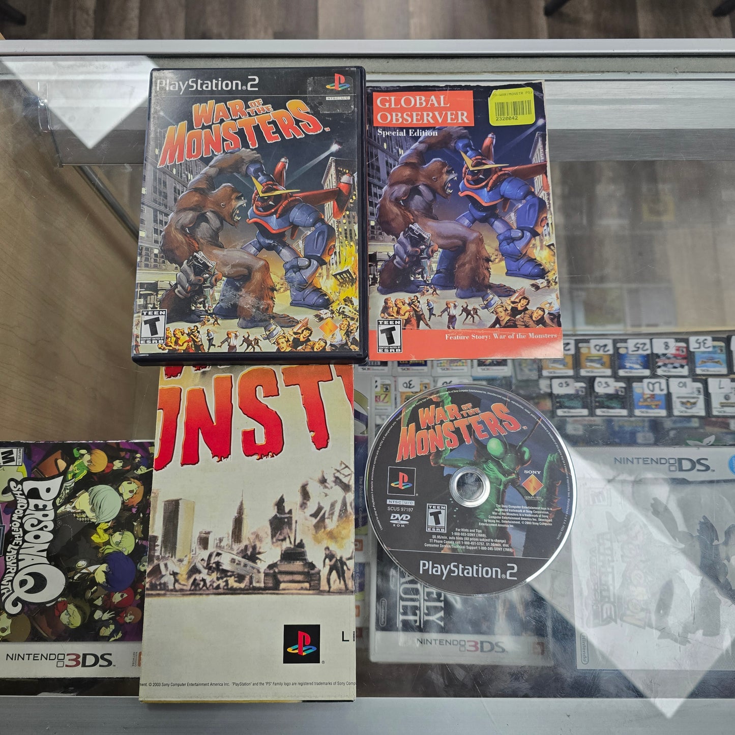 War of The Monsters With Registration Card and Poster PlayStation 2