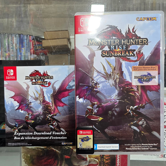 Monster Hunter Rise and Sunbreak Nintendo Switch