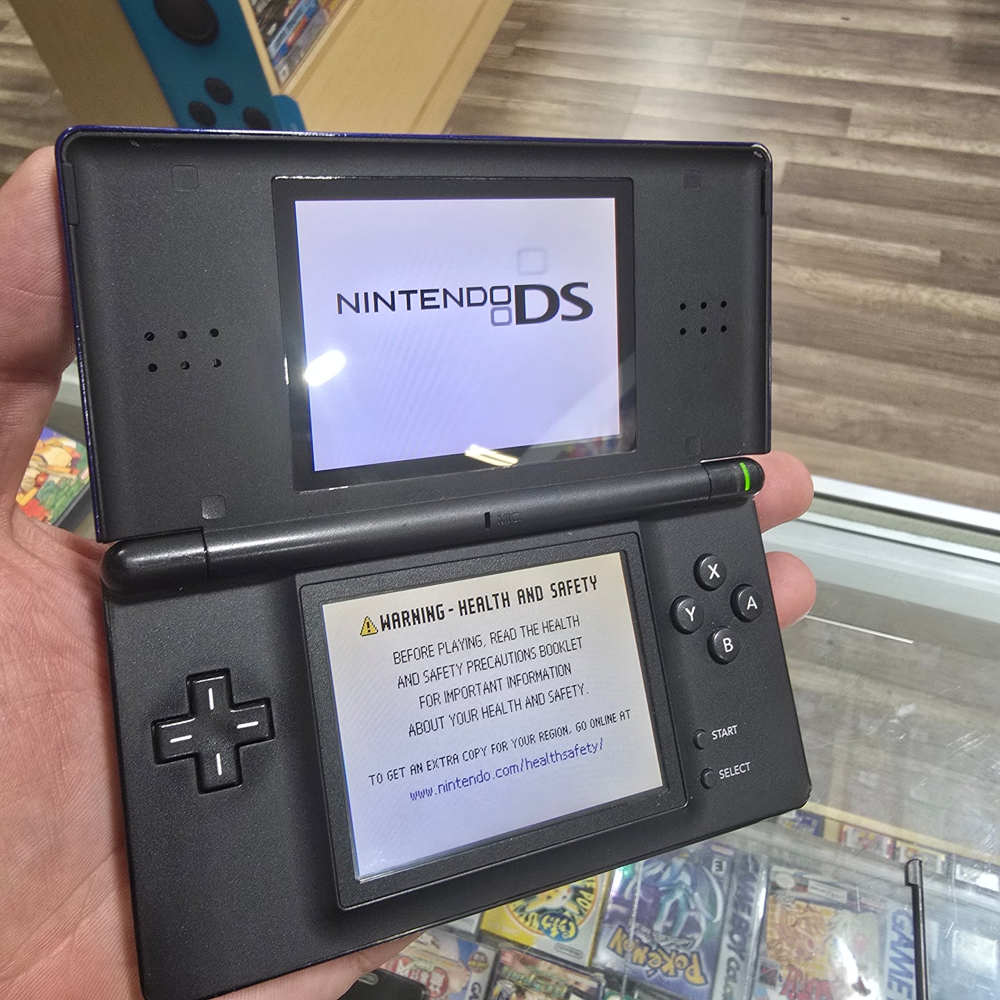 Blue Nintendo DS Lite Handheld System with Charger