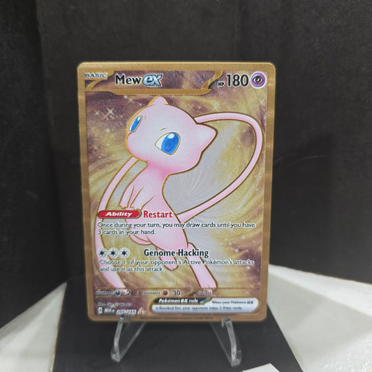 Mew ex - 205/165 (151 Metal Card) - SV: Scarlet & Violet 151 (NM)
