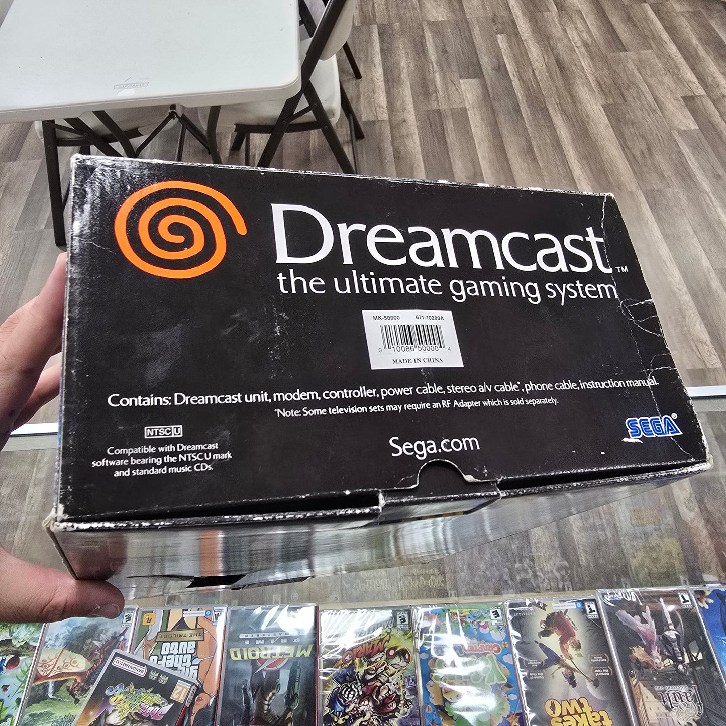 Sega Dreamcast System CIB With Manual and Inserts (Very Clean Box)