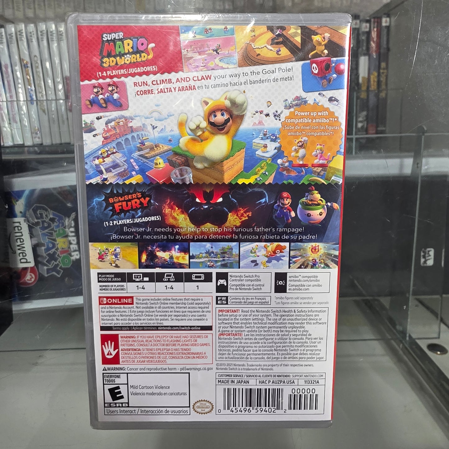 New Sealed Super Mario 3D World + Bowser's Fury Nintendo Switch